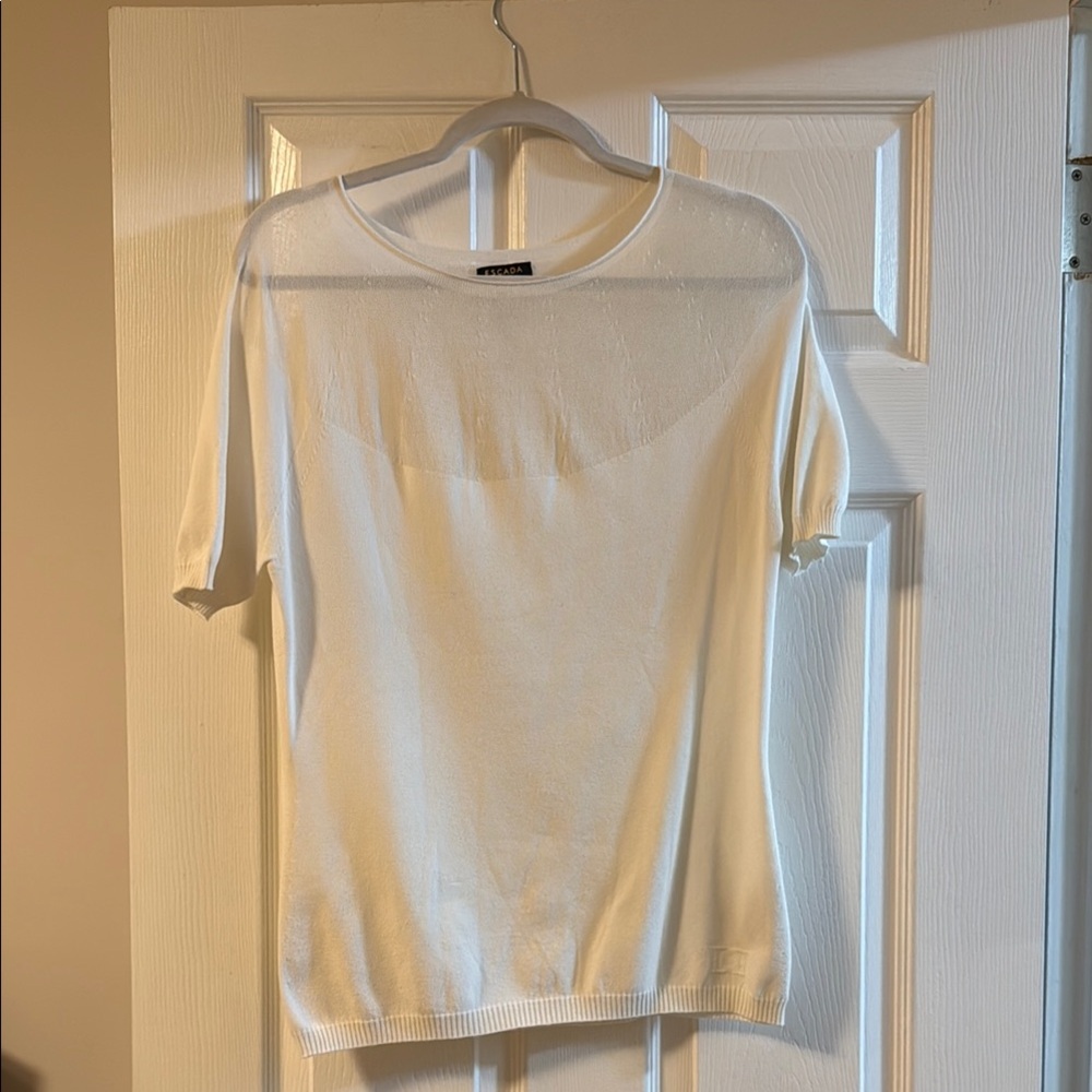 White Short Sleeve Top